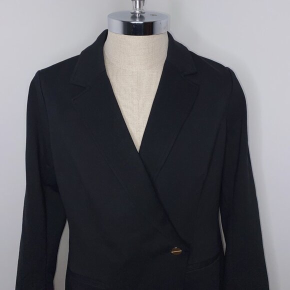 SPANX The Perfect Asymmetrical Blazer Size XL #SJ814 Black New No Tags - Picture 4 of 8